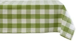 Buffalo Check Collection, Classic Farmhouse Tablecloth, Tablecloth, 70" Round, Black & White -Wilton Shop 41LXFzENHfL. AC