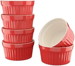 K 8 Oz Porcelain Ramekins, Oven Safe, For Baking Pot Pies, Creme Brulee. Lava Cake, Set Of 6 (Mustard) -Wilton Shop 41LdNVtcCYL. AC