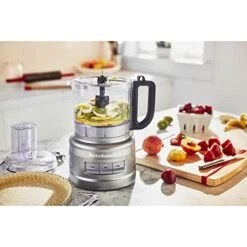 KitchenAid KFP0718CU Food Processor, 7 Cup, Contour Silver -Wilton Shop 41LtBaguxzL