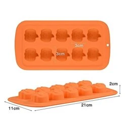 Alloween 3D Pumpkin Shape Chocolate Mold Silicone Candy Mould For Baking Cake Decorating JKUHA 8 Alloween 3D Pumpkin Shape Chocolate Mold Silicone Candy Mould For Baking Cake Decorating JKUHA -Wilton Shop 41M1q6EAtTL