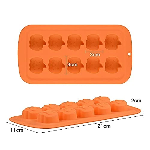 Alloween 3D Pumpkin Shape Chocolate Mold Silicone Candy Mould For Baking Cake Decorating JKUHA 5 Alloween 3D Pumpkin Shape Chocolate Mold Silicone Candy Mould For Baking Cake Decorating JKUHA - Image 3