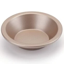 4 Pack Mini Pie Pan Set, 5 Inches Carbon Steel Round Nonstick Bread And Cake Bakeware For Oven And Instant Pot Baking Pies, Cakes, Tart, Desserts (Gold)