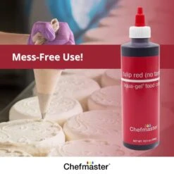 Tulip Red Liqua-Gel® Food Coloring | Vibrant Color | Professional-Grade Dye For Icing, Frosting, Fondant | Baking & Decorating | Fade-Resistant | Easy-to-Use | Made In USA | 10.5 Oz -Wilton Shop 41M7YxPQ1oL