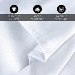 Kitchen Dish Towels Set Of 12-Tea Towels 100% Cotton. Large Dish Cloths 28"x20" Soft And Absorbent. Pure White. There's No Substitute For Quality 14 Kitchen Dish Towels Set Of 12-Tea Towels 100% Cotton. Large Dish Cloths 28"x20" Soft And Absorbent. Pure White. There's No Substitute For Quality -Wilton Shop 41MZJb2ujKL