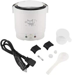 Portable Rice Cooker For Travel Mini 12V 100W 1L Electric Portable Multifunctional Rice Cooker Food Steamer For Cars Can Be Used As Electric Lunch Box(white) 15 Portable Rice Cooker For Travel Mini 12V 100W 1L Electric Portable Multifunctional Rice Cooker Food Steamer For Cars Can Be Used As Electric Lunch Box(white) -Wilton Shop 41MZPeuqmxL. AC
