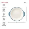 KitchenAid Pie Plate Vitrified Stoneware, 10.83in 12.52in 2.17in, Blue Velvet -Wilton Shop 41MZh8nlzZL