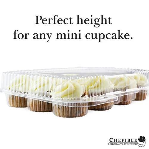 12 Mini Cupcake Container, Cupcake Box - Set Of 10 4 12 Mini Cupcake Container, Cupcake Box - Set Of 10 - Image 2
