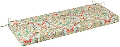 Y Paisley Indoor/Outdoor Patio Reversible Chairpad With Ties, Weather And Fade Resistant, 15.5" X 16", Blue/Multicolor, 2 Count 7 Y Paisley Indoor/Outdoor Patio Reversible Chairpad With Ties, Weather And Fade Resistant, 15.5" X 16", Blue/Multicolor, 2 Count - Image 5