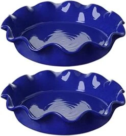 Eramic Pie Pans For Baking, 11 Inches Deep Dish Pie Plate For Apple Pie, Pot Pie, 48 Ounce Baking Dish With Ruffled Edge, Set Of 2, White 13 Eramic Pie Pans For Baking, 11 Inches Deep Dish Pie Plate For Apple Pie, Pot Pie, 48 Ounce Baking Dish With Ruffled Edge, Set Of 2, White -Wilton Shop 41MflwGH5hS. AC