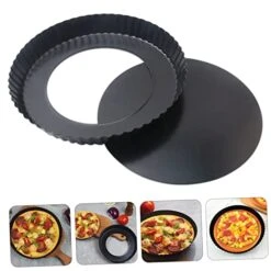 2 Pcs Pizza Plate Cookie Oven Cupcake Baking Pan Cookie Pie Baking Pan Pizza Baking Dish Cake Pan With Removable Bottom Pizza DIY Convenient Baking Tray Novel Cake 9 2 Pcs Pizza Plate Cookie Oven Cupcake Baking Pan Cookie Pie Baking Pan Pizza Baking Dish Cake Pan With Removable Bottom Pizza DIY Convenient Baking Tray Novel Cake -Wilton Shop 41MrjMVLsCL