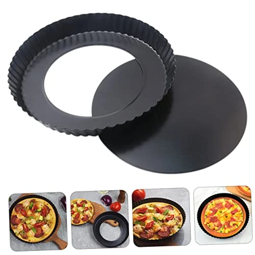 2 Pcs Pizza Plate Cookie Oven Cupcake Baking Pan Cookie Pie Baking Pan Pizza Baking Dish Cake Pan With Removable Bottom Pizza DIY Convenient Baking Tray Novel Cake 5 2 Pcs Pizza Plate Cookie Oven Cupcake Baking Pan Cookie Pie Baking Pan Pizza Baking Dish Cake Pan With Removable Bottom Pizza DIY Convenient Baking Tray Novel Cake - Image 3