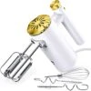 Hand Mixer Electric, 500W Power Handheld Mixer With Continuously Variable Speed Control + Eject Button + 5 Stainless Steel Accessories Kitchen Mixer For Easy Whipping, Baking, Cake -Wilton Shop 41MsrhNPUjL