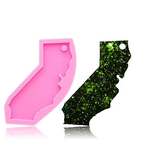 California State Map Keychain Silicone Mold With Hole DIY Desserts Candy Soap Mould Paste Handmade Pudding Ice Cube Cupcake Cake Topper Decoration Fondant Mold Chocolate Jelly Shots Crystal 3 California State Map Keychain Silicone Mold With Hole DIY Desserts Candy Soap Mould Paste Handmade Pudding Ice Cube Cupcake Cake Topper Decoration Fondant Mold Chocolate Jelly Shots Crystal