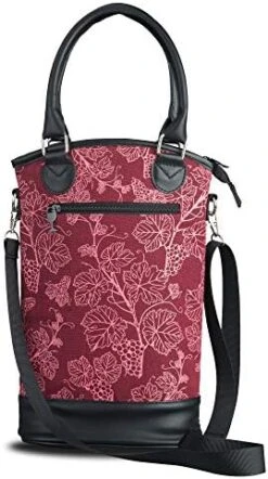 Wine Carrier Bag | 2 Bottles Padded Tote With Adjustable Shoulder Straps & Handle | Leak Proof Wine Purse | Wine Tasting, Party, Dinner, Great Christmas Day Gift For Wine Lover - Black 15 Wine Carrier Bag | 2 Bottles Padded Tote With Adjustable Shoulder Straps & Handle | Leak Proof Wine Purse | Wine Tasting, Party, Dinner, Great Christmas Day Gift For Wine Lover - Black -Wilton Shop 41Myr2F7aWL. AC