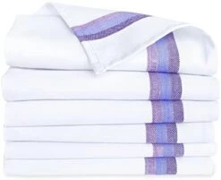 Kitchen Dish Towels Set Of 12-Tea Towels 100% Cotton. Large Dish Cloths 28"x20" Soft And Absorbent. White With Blue, Green And Red Stripes, 4 Of Each. There's No Substitute For Quality -Wilton Shop 41N5GiUZZGL. AC