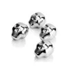 Stainless Steel Chilling Stones Reusable Skull Head Ice Cubes Set Of 4 - Whiskey Wine Beer Vodka Chillers (silver) -Wilton Shop 41NQASMDl6L