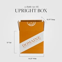 Wine Storage Boxes - Upright Style - 12 Bottle 750 ML (QTY: 10 Boxes)