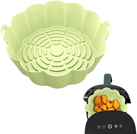 2 Pack Air Fryer Silicone Liners - 7.5 Inch Reusable Food Safe Air Fryer Silicone Pot, Round Air Fryer Basket Easy Cleaning For 3 To 5QT Air Fryer Oven Accessories, Replacement For Paper Liners 12 2 Pack Air Fryer Silicone Liners - 7.5 Inch Reusable Food Safe Air Fryer Silicone Pot, Round Air Fryer Basket Easy Cleaning For 3 To 5QT Air Fryer Oven Accessories, Replacement For Paper Liners - Image 10