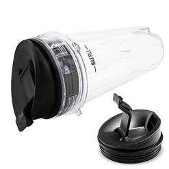 Anbige Replacement Parts For Ninja Blender, 16oz Cup With Lid Compatible With Ninja BL770 BL660 BL810 QB3000 All Pro 4 Tab Blenders (2 Cups + 2 Sip&seal Lids) -Wilton Shop 41NuDaf3i3L