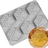 6 Holes Bee Honeycomb Pattern Silicone Fondant Soap Molds, DIY Bakeware Pan Cake Moulds Sweet Cupcake Chocolate Making Mold Handmade Fondant Cake Decorating Tool Baking Mould 1 6 Holes Bee Honeycomb Pattern Silicone Fondant Soap Molds, DIY Bakeware Pan Cake Moulds Sweet Cupcake Chocolate Making Mold Handmade Fondant Cake Decorating Tool Baking Mould -Wilton Shop 41NvSvf5C0L