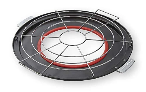 Pizza And Pie Baking Rack – Built-In Drip Pan, Multipurpose, Non-Stick Chrome Finish, Dishwasher Safe, Heavy-Duty Design, Bake Pies Evenly Every Time 3 Pizza And Pie Baking Rack – Built-In Drip Pan, Multipurpose, Non-Stick Chrome Finish, Dishwasher Safe, Heavy-Duty Design, Bake Pies Evenly Every Time