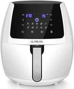 Ultrean 5.8 Quart Air Fryer, Electric Hot Air Fryers Oilless Cooker With 10 Presets, Digital LCD Touch Screen, Nonstick Basket, 1700W, UL Listed (Green) -Wilton Shop 41O9PiUcPUL. AC