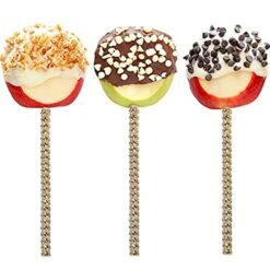 32Pcs Bling Candy Apple Sticks,6 Inches Caramel Bamboo Apple Sticks With Rhinestones Diamond,Fruit Treats Decorative Sticks For Dessert Table(Gold) 10 32Pcs Bling Candy Apple Sticks,6 Inches Caramel Bamboo Apple Sticks With Rhinestones Diamond,Fruit Treats Decorative Sticks For Dessert Table(Gold) -Wilton Shop 41OJS8377ML
