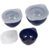 Wilton Plastic Navy Blue Non-Slip Covered Mixing Bowls With Lids, 6-Piece 1 Wilton Plastic Navy Blue Non-Slip Covered Mixing Bowls With Lids, 6-Piece -Wilton Shop 41OQRf0TNgL