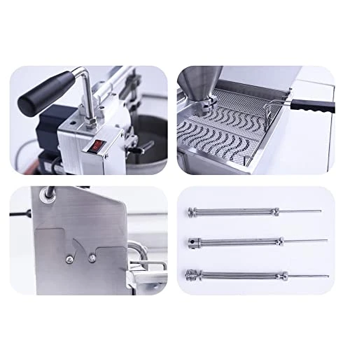 Commercial Semi Auto Donut Maker Machine, 7.5L Hopper Electric Frying Donut Deep Fryer Maker With 3 Sizes Moulds, 110V Doughnut Making Machine With Intelligent Control Panel (2000PCS/H) 4 Commercial Semi Auto Donut Maker Machine, 7.5L Hopper Electric Frying Donut Deep Fryer Maker With 3 Sizes Moulds, 110V Doughnut Making Machine With Intelligent Control Panel (2000PCS/H) - Image 2