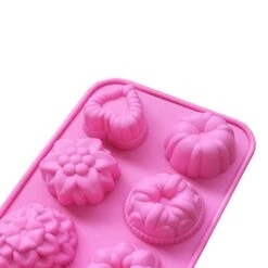 GENERIC Rose Chocolate Cake Flower Modelling Silicone Decorating 3D Mould Cake Mould Silicone Tray Baby Food