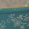 13"x9" Cookie Sheet, Platter, Deep Tray Or Replacement Lid-It (Floral Lace Teal)