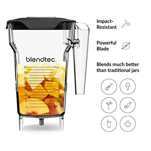 75 Oz FourSide Jar - Four-Sided Blender Jar Compatible With Most Blendtec Blenders - 32 Oz Blending Capacity - Clear 7 75 Oz FourSide Jar - Four-Sided Blender Jar Compatible With Most Blendtec Blenders - 32 Oz Blending Capacity - Clear - Image 5