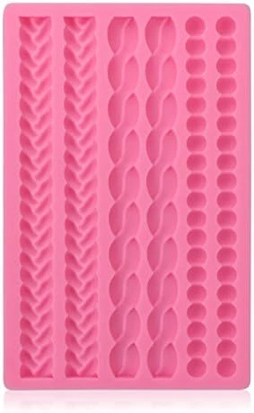 Silicone Rope Mold, Beasea Pearl Mold For Fondant Silicone Pie Crust Mold, Gary Lace Chain Molds Rope Border Fondant Braid Mold For Cake Decorating Sugarcraft Mould Pastry Pies Chocolate Toppers 8 Silicone Rope Mold, Beasea Pearl Mold For Fondant Silicone Pie Crust Mold, Gary Lace Chain Molds Rope Border Fondant Braid Mold For Cake Decorating Sugarcraft Mould Pastry Pies Chocolate Toppers - Image 6