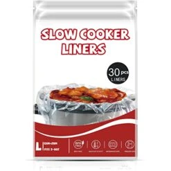 GENERIC Slow Cooker Liners (30 Liners), 13" × 21" Crock Pot Liners Fit 3-8 Quarts, Disposable Cooking Bags Suitable For Oval & Round Pot, BPA Free,30 Count