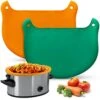 2 Pack Silicone Crock Pot Liner | Reusable Silicone Slow Cooker Divider Liner | Leakproof & Easy Clean Bags For Oval Or Round 6-8 Quarts Pot