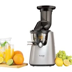 Whole Slow Juicer Elite C7000S - Higher Nutrients And Vitamins, BPA-Free Components, Easy To Clean, Ultra Efficient 240W, 60RPMs-Silver -Wilton Shop 41P6tBbgPJL