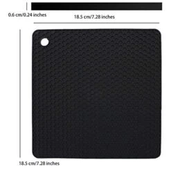 Silicone Trivets For Hot Dishes, Pots And Pans, Hot Pads For Kitchen, Black Silicone Pot Holders, Silicone Mats For Kitchen Counter, Non Slip Heat Resistant Mat, Flexible Trivet Mat Set 4 18 Silicone Trivets For Hot Dishes, Pots And Pans, Hot Pads For Kitchen, Black Silicone Pot Holders, Silicone Mats For Kitchen Counter, Non Slip Heat Resistant Mat, Flexible Trivet Mat Set 4 -Wilton Shop 41PDOgXBClL