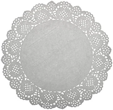 100 Pieces White Lace Round Paper Doilies Cake Packaging Pads Wedding Tableware Decoration (13.5 Inch) 6 100 Pieces White Lace Round Paper Doilies Cake Packaging Pads Wedding Tableware Decoration (13.5 Inch) - Image 4