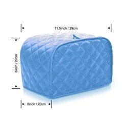 CrazyAnt Two Slice Toaster Cover, Toaster Protectors Cotton Fingerprint Protection Anti-sputtering And Dustproof Machine Washable For Most Toaster(Blue+Cotton, Two Slice Toaster Cover) -Wilton Shop 41PTq7QhoLL
