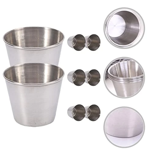 Camping Accessories Stainless Steel Dipping Cups: 2pcs Mini Condiment Cups Metal Wine Cup Sauces Bowl Ramekins Portion Cups Snack Appetizer Serving Dish For Home Restaurant Return Pallets 6 Camping Accessories Stainless Steel Dipping Cups: 2pcs Mini Condiment Cups Metal Wine Cup Sauces Bowl Ramekins Portion Cups Snack Appetizer Serving Dish For Home Restaurant Return Pallets - Image 4