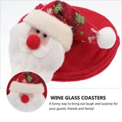 3pcs Cup Goblet Claus Mat Placemats: Decoration Home Glass Table Xmas Christmas Wine For Drinking Decor Pad Kitchen Coaster Santa 17 3pcs Cup Goblet Claus Mat Placemats: Decoration Home Glass Table Xmas Christmas Wine For Drinking Decor Pad Kitchen Coaster Santa -Wilton Shop 41PXR73iajL
