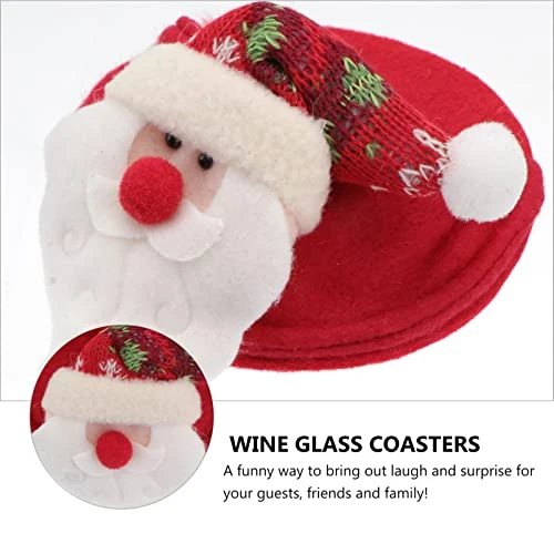 3pcs Cup Goblet Claus Mat Placemats: Decoration Home Glass Table Xmas Christmas Wine For Drinking Decor Pad Kitchen Coaster Santa 8 3pcs Cup Goblet Claus Mat Placemats: Decoration Home Glass Table Xmas Christmas Wine For Drinking Decor Pad Kitchen Coaster Santa - Image 6