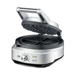 Breville BWM520XL No-Mess Waffle Maker, Brushed Stainless Steel,Silver
