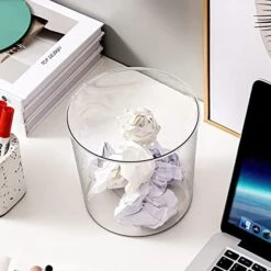 6 Pack Clear Flower Vases, 3 Quart Plastic Ice Buckets For Chilling Beer, Wine, Champagne, Multipurpose Buckets For Home Office, 6.5 X 6.5 X 6 Inch -Wilton Shop 41PvgzbCUFL