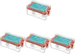 4pcs Soap Box Travel Container Body Wash Container Multitools Soap Box Case Soap Dispenser Soap Dispenser With Roller And Drain Holes Soap Draining Box Travel Soap Container Orange -Wilton Shop 41PvspfuyCL. AC