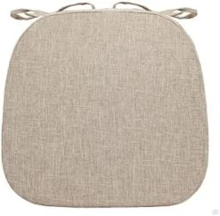 Chair Cushion With Ties For Dining Chairs - Indoor Non Slip Kitchen Room Metal Wooden Bar Seat Pads With Machine Washable Cover [14.5 X 15.5 X 2 Inches] - Dark Beige -Wilton Shop 41Pyb8m0ZwL. AC