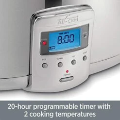 Electrics Stainless Steel And Ceramic Slow Cooker With Insert And Lid 6.5 Quart Nonstick 320 Watts Oval Shaped, Programmable, Dishwasher Safe 14 Electrics Stainless Steel And Ceramic Slow Cooker With Insert And Lid 6.5 Quart Nonstick 320 Watts Oval Shaped, Programmable, Dishwasher Safe -Wilton Shop 41Pyk8RQYEL