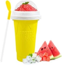 Slushy Cup Slushie Cup Slushy Maker Cup Magic Frozen Squeeze Ice Cup Tiktok Slushie Cups,Double Layers Slushies Cup, Slush Cup Homemade DIY Slushies Cups Quick Magic Cool Cup Milk Shake ,Smoothies (pink) -Wilton Shop 41Q0SZbClmL. AC