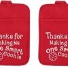 Teacher Appreciation Gift For Women - Thank You Present Potholder - One Smart Cookie Oven Mitt - Set Of 2 (One Smart Cookie) -Wilton Shop 41Q1qyNIvbL