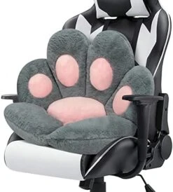 Cat Paw Cushion Chair Comfy Kawaii Chair Plush Seat Cushions Shape Lazy Pillow For Gamer Chair 28"x 24" Cozy Floor Cute Seat Kawaii For Girl Worker Gift, Dining Room Bedroom Decorate White -Wilton Shop 41Q3X0rESvL. AC